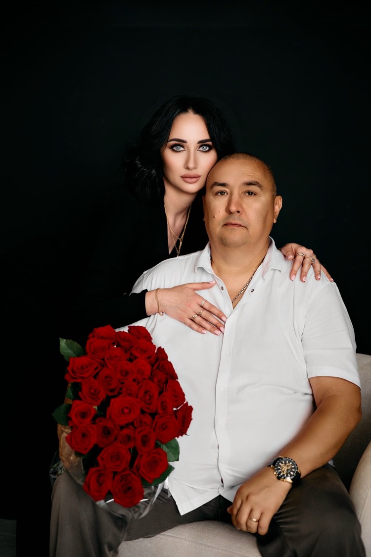 Анастасия Приходько с мужем.